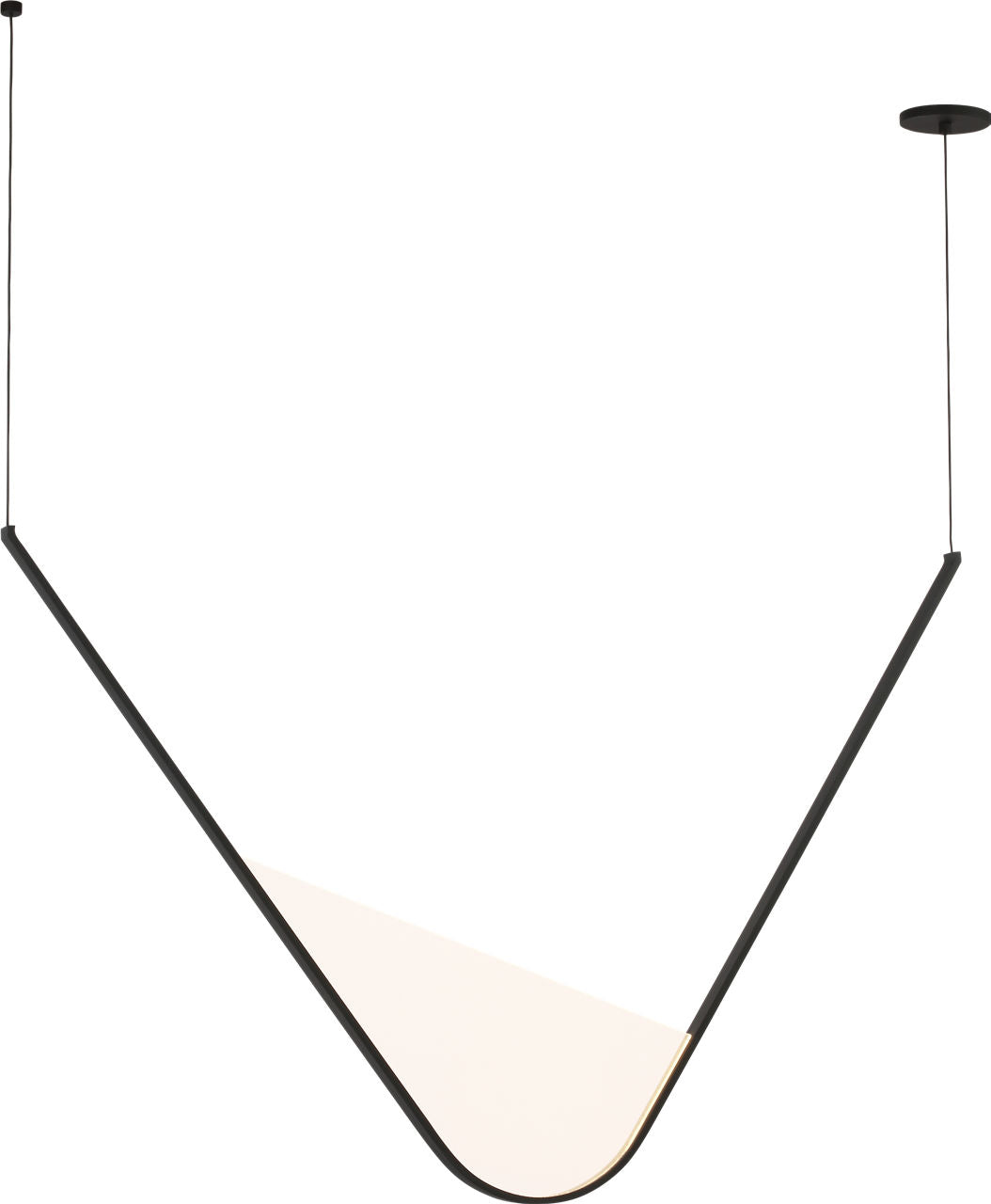 Collection Visual Comfort Modern - SLCH835SCTB - Mizu 48 Suspendu - Mizu - Noir de la nuit