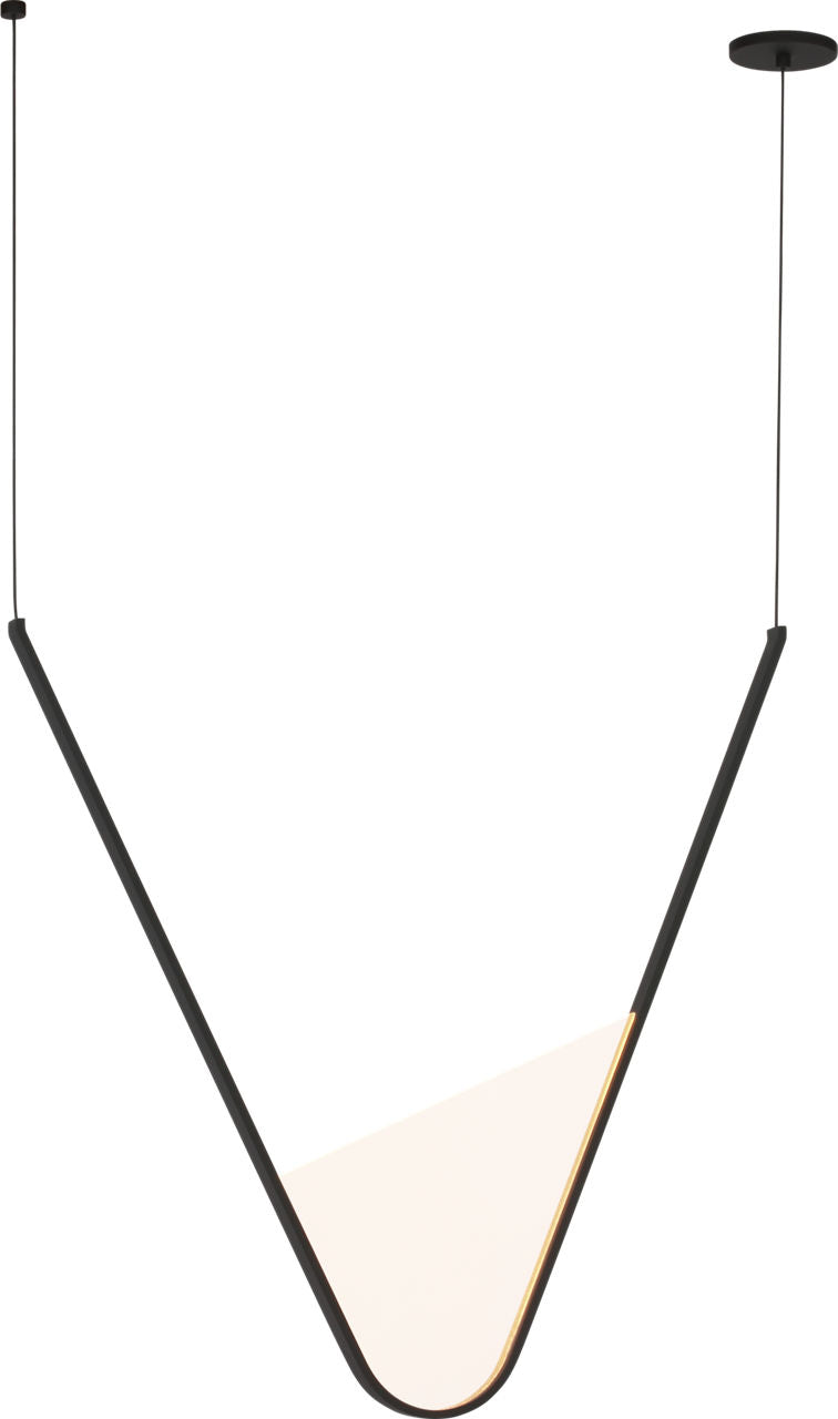Collection moderne Visual Comfort - SLCH836SCTB - Mizu 33 Suspendu - Mizu - Noir de la nuit