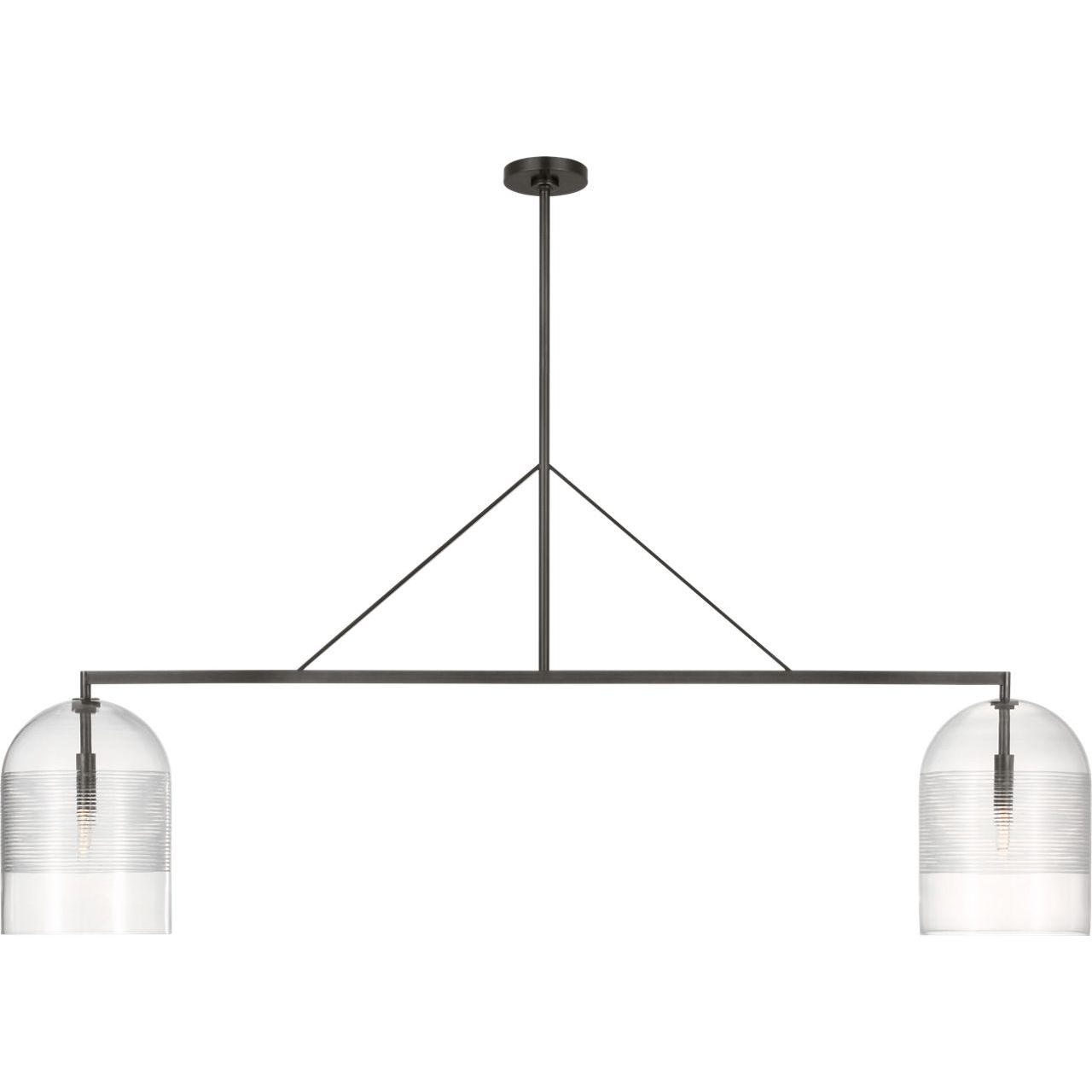 Visual Comfort Modern Collection - SLLS638BZCG - Leano 61 Linear Chandelier - Leano - Bronze