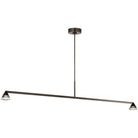 Collection Visual Comfort Modern - SLLS75327BZCG - Midrand Crystal 60 Linéaire Suspendu - Midrand - Bronze