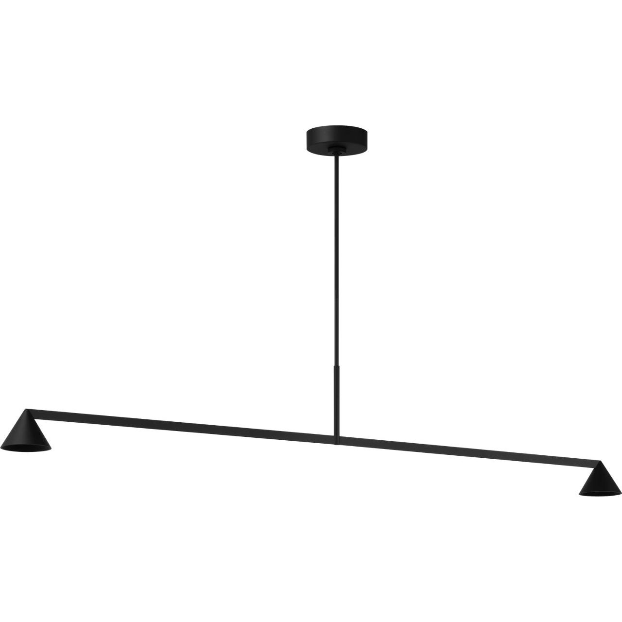 Collection moderne Visual Comfort - SLLS78527B - Midrand 60 Linéaire Suspendu - Midrand - Noir de la morelle