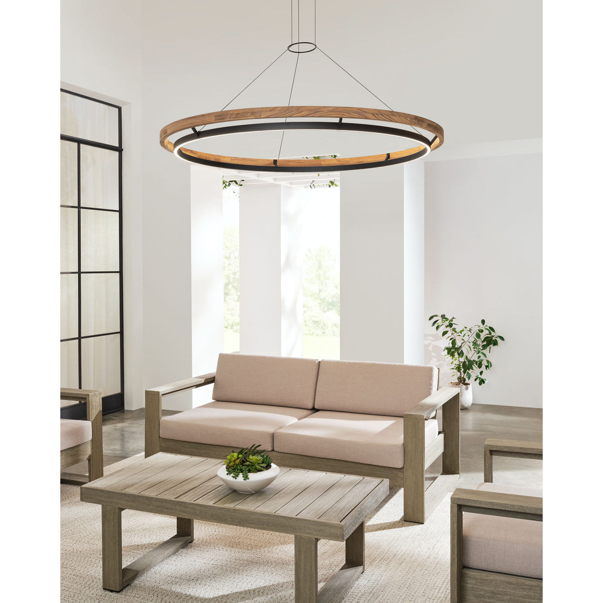 Collection moderne Visual Comfort SLOCH78030TXBTK Grace Outdoor Suspendu