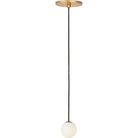 Collection Visual Comfort Modern - SLPD58527HAB - Orbet 1 lampe Suspension - Orbet - Laiton antique frotté à la main