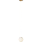 Collection Visual Comfort Modern - SLPD59127HAB - Orbet 1-Light Port Alone Suspension - Orbet - Laiton antique frotté à la main