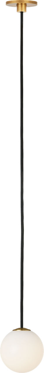 Visual Comfort Modern Collection - SLPD59127HAB - Orbet 1-Light Port Alone Pendant - Orbet - Hand-Rubbed Antique Brass