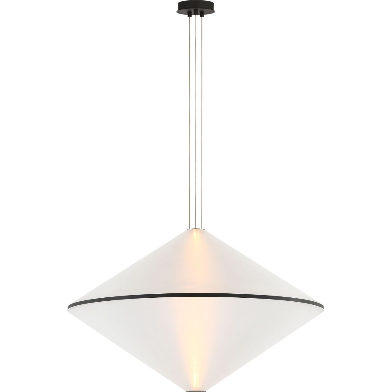 Visual Comfort Modern Collection - SLPD765SCTBOA - Bicono 38 Pendant - Bicono - Nightshade Black