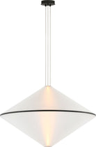 Collection moderne Visual Comfort - SLPD765SCTBOA - Bicono 38 Suspension - Bicono - Noir de la nuit