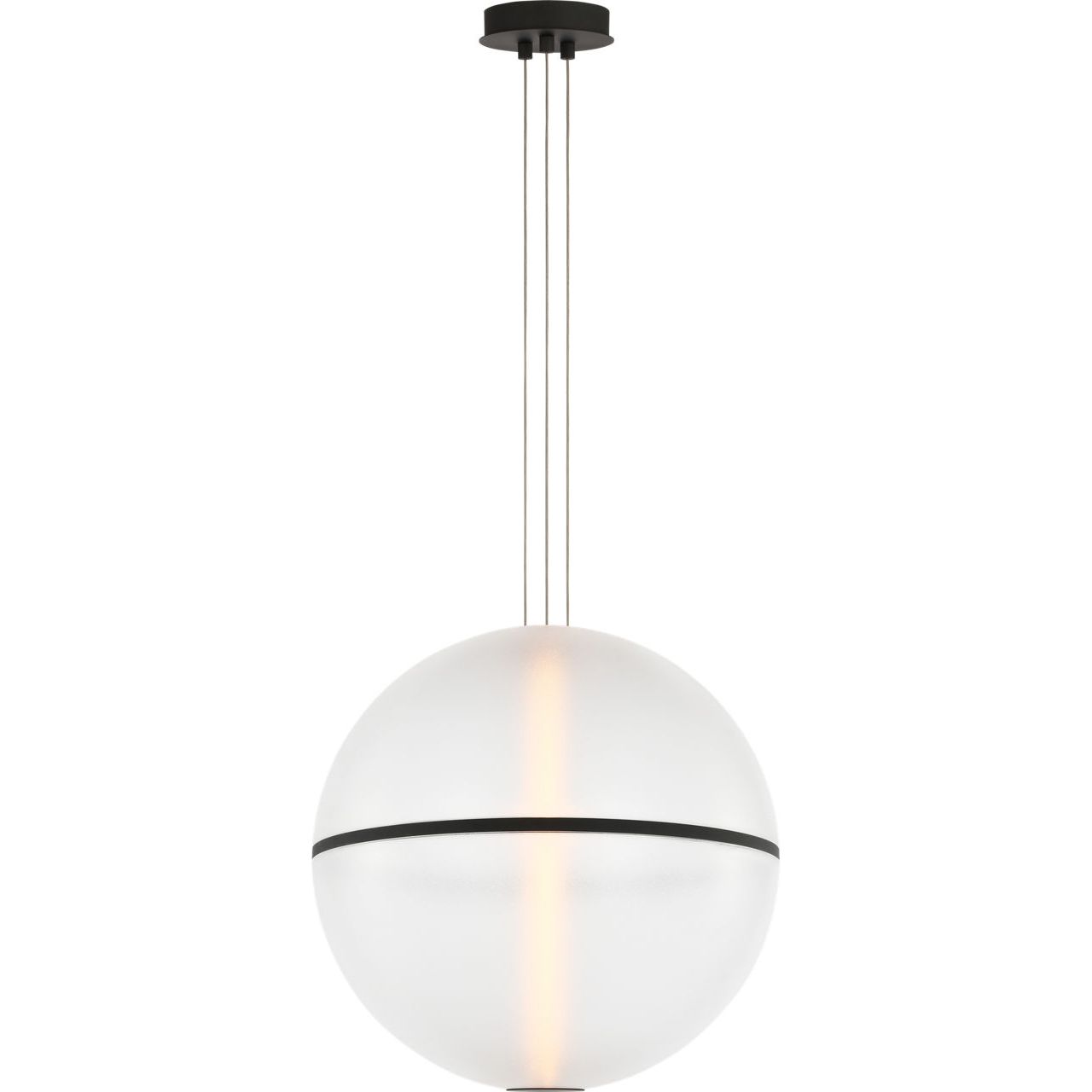 Visual Comfort Modern Collection - SLPD841SCTBOA - Bicono Round 18 Pendant - Bicono - Nightshade Black
