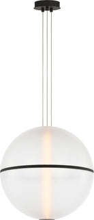 Collection Visual Comfort Modern - SLPD841SCTBOA - Bicono Round 18 Suspension - Bicono - Noir de la nuit