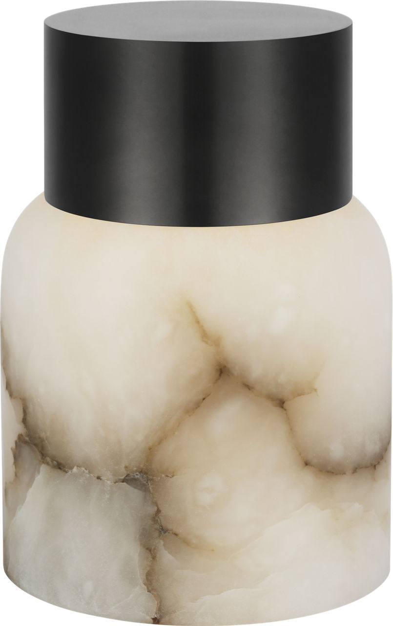 Visual Comfort Modern Collection - SLTB66527BZALB - Caspe Alabaster 7 Rechargeable Table Lamp - Caspe - Bronze