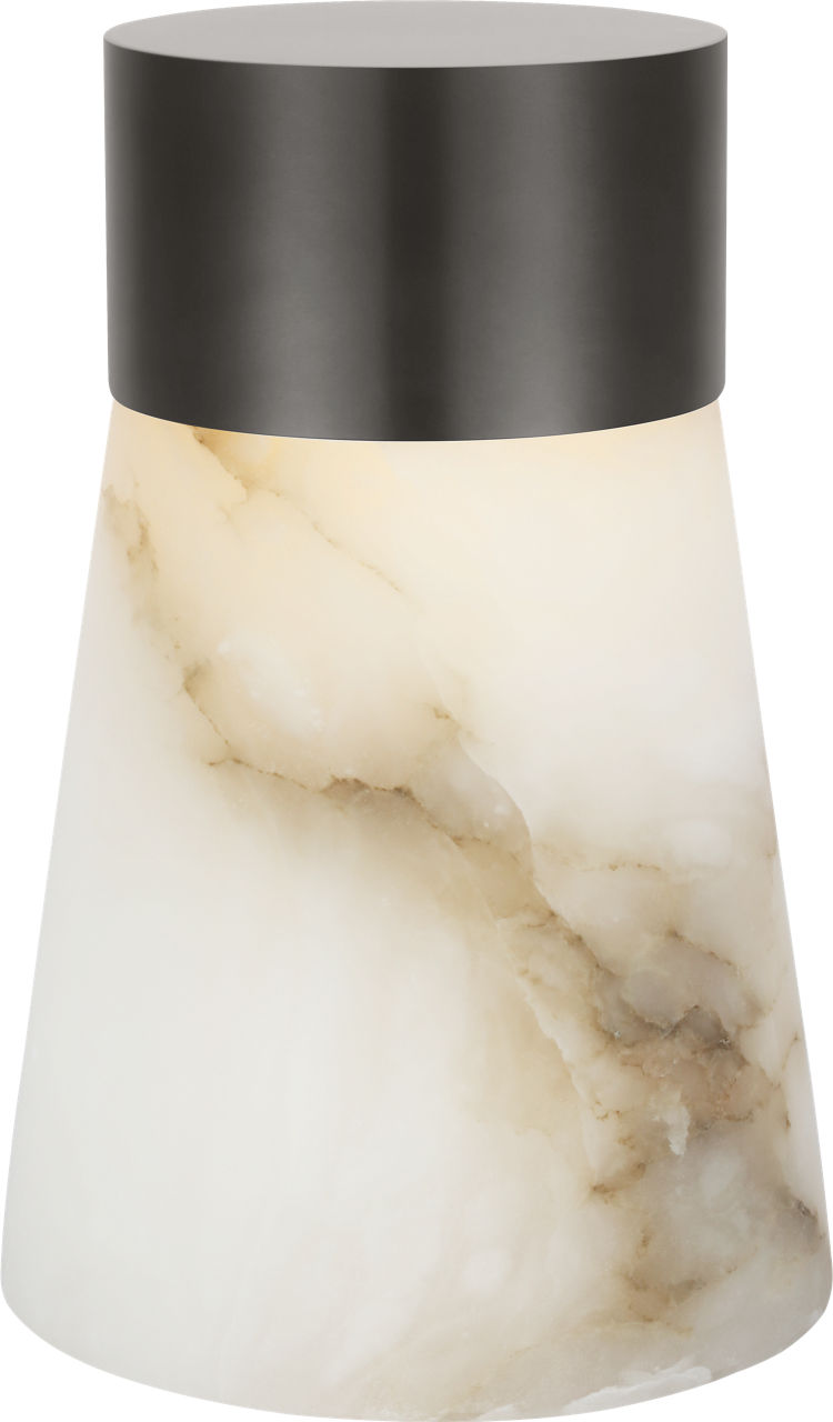 Visual Comfort Modern Collection - SLTB66727BZALB - Caspe Alabaster 8 Rechargeable Table Lamp - Caspe - Bronze