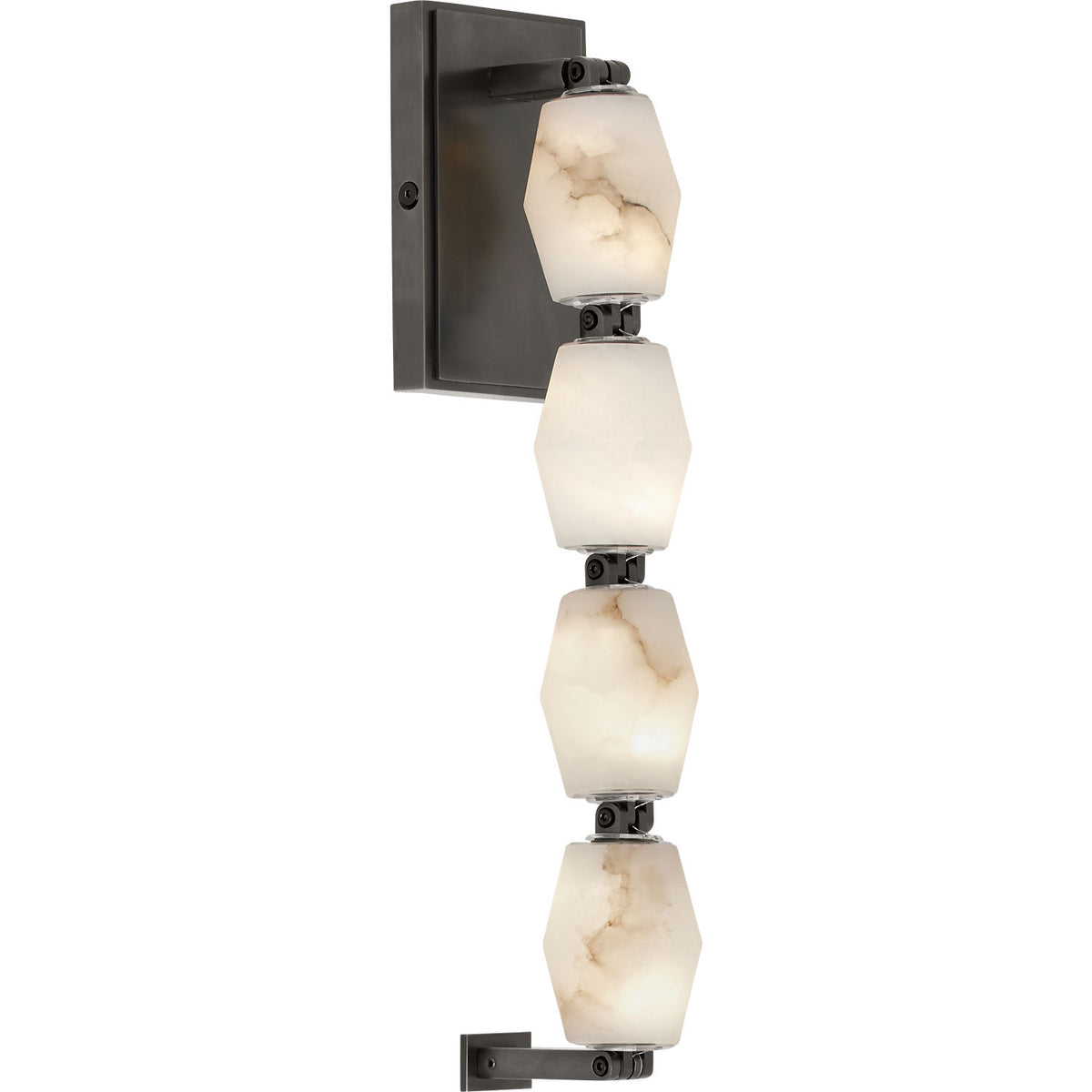 Visual Comfort Modern Collection SLWS54627ALBBZ Collier Alabaster Sconce