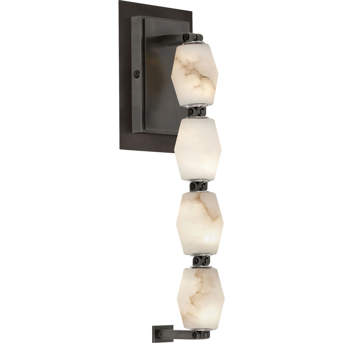 Visual Comfort Modern Collection SLWS54627ALBBZ Collier Alabaster Sconce