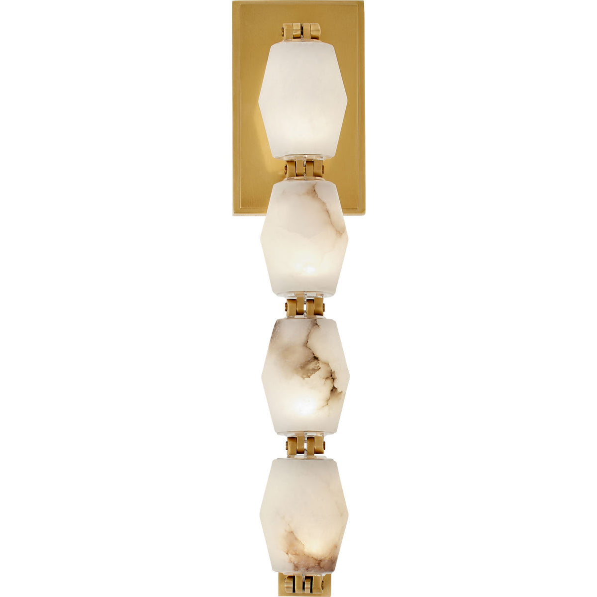 Visual Comfort Modern Collection SLWS54627ALBHAB Collier Alabaster Sconce