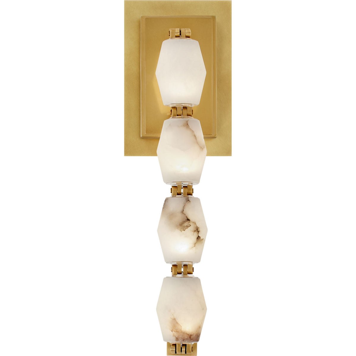 Visual Comfort Modern Collection SLWS54627ALBHAB Collier Alabaster Sconce