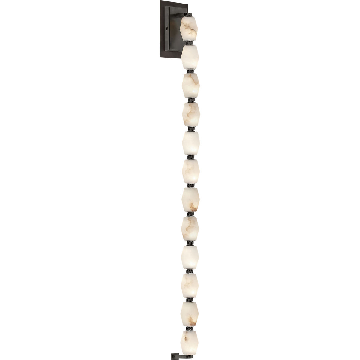 Visual Comfort Modern Collection SLWS54827ALBBZ Collier Alabaster Sconce