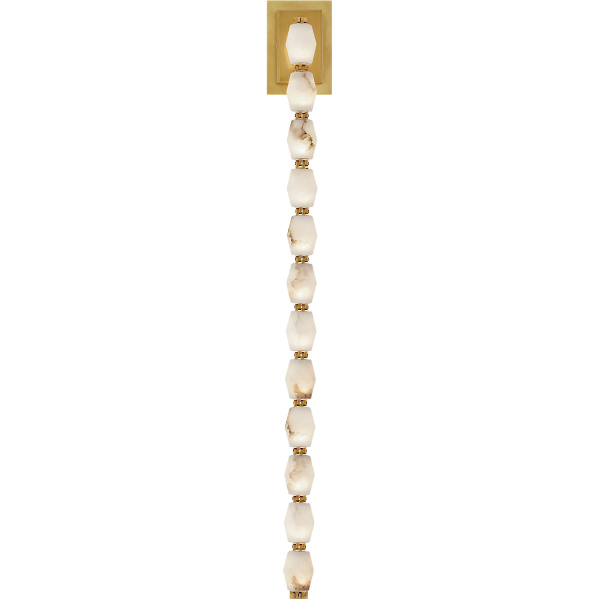 Visual Comfort Modern Collection SLWS54827ALBHAB Collier Alabaster Sconce