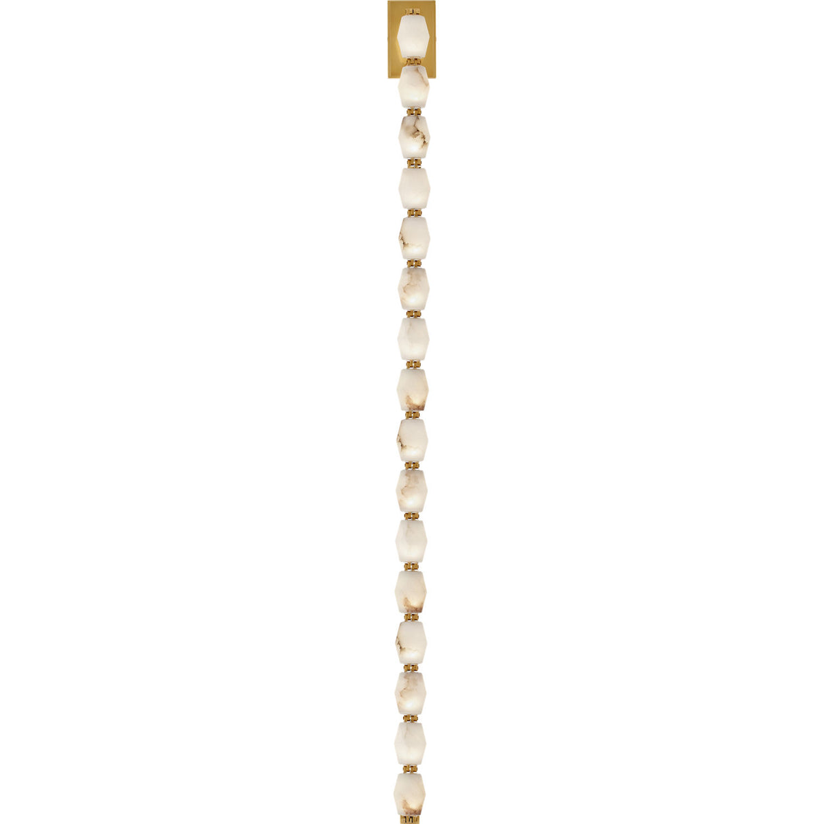Visual Comfort Modern Collection SLWS54927ALBHAB Collier Alabaster Sconce