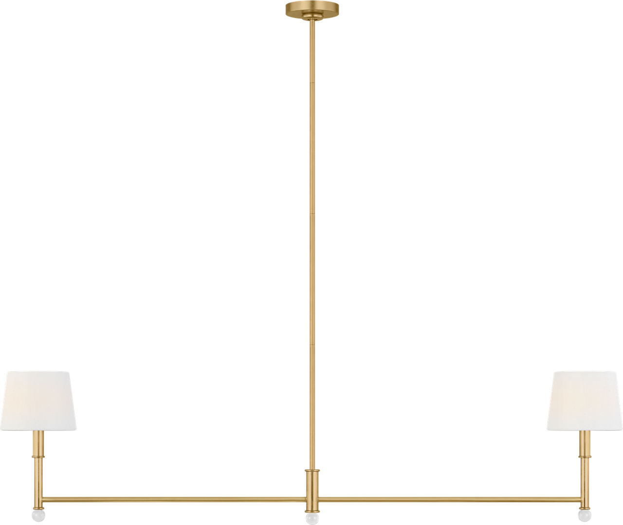 Visual Comfort Studio Collection AC1182GD Greard Linear Chandelier in Gild
