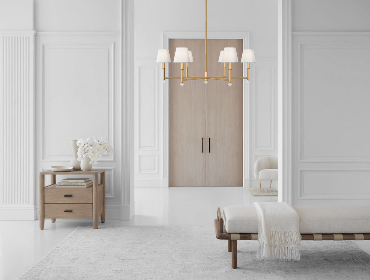 Visual Comfort Studio Collection AC1206GD Greard Chandelier in Gild