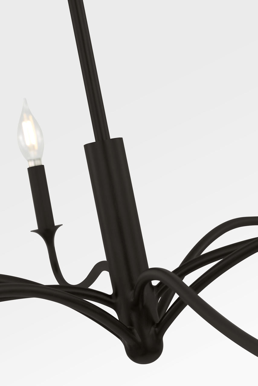 Visual Comfort Studio Collection AC1218AI Chatsworth Chandelier in Aged Iron