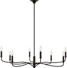 Visual Comfort Studio Collection AC1218AI Chatsworth Chandelier in Aged Iron