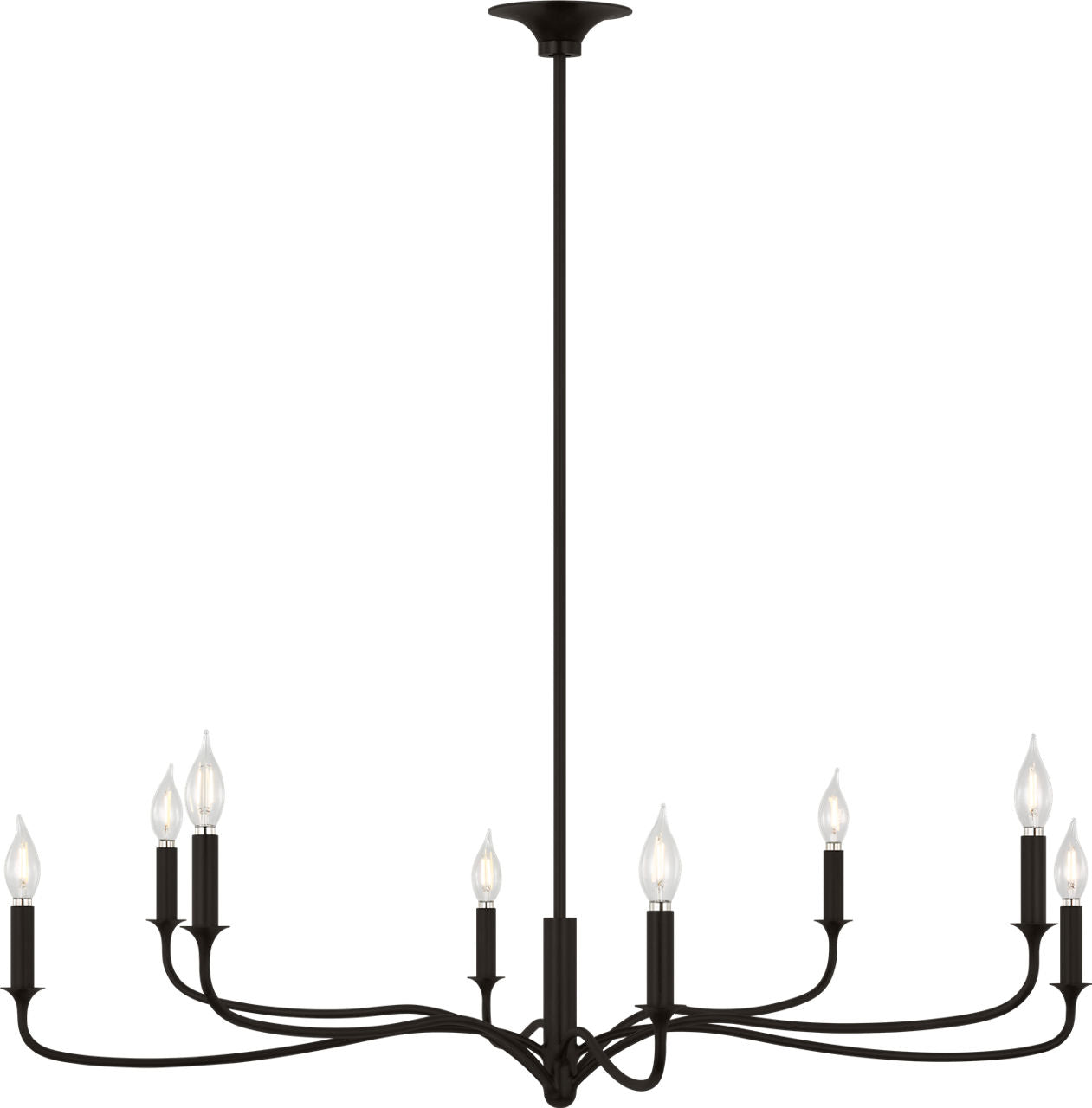 Visual Comfort Studio Collection AC1218AI Chatsworth Chandelier in Aged Iron