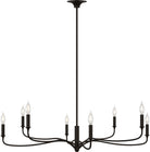 Visual Comfort Studio Collection AC1218AI Chatsworth Chandelier in Aged Iron