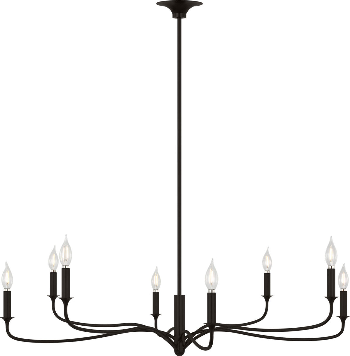 Visual Comfort Studio Collection AC1218AI Chatsworth Chandelier in Aged Iron