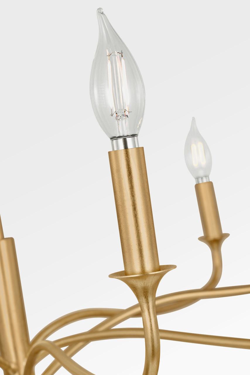 Visual Comfort Studio Collection AC1218GD Chatsworth Chandelier in Gild