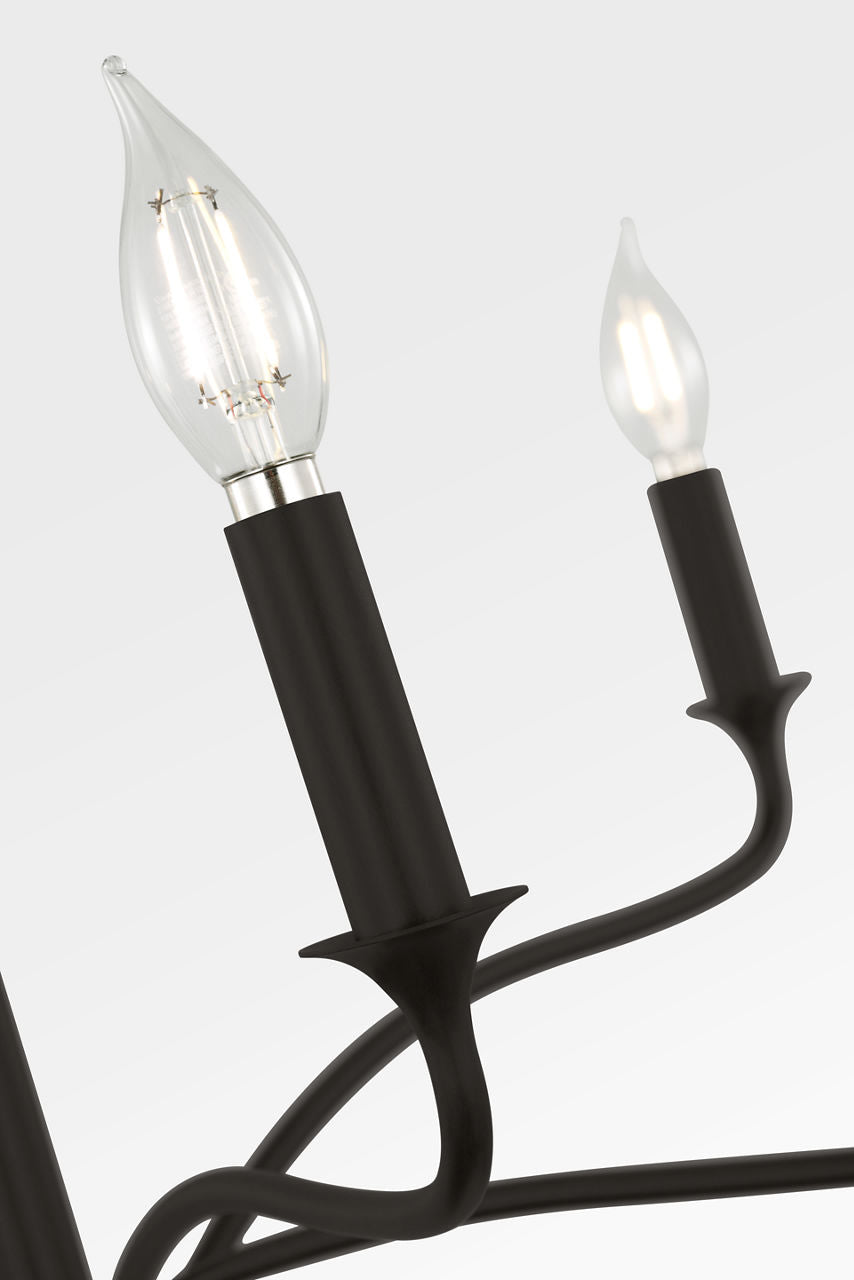 Visual Comfort Studio Collection AC1226AI Chatsworth Chandelier in Aged Iron