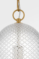 Collection Studio Visual Comfort AP1291BBS Lucinda Suspension en laiton bruni