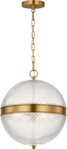 Collection Studio Visual Comfort AP1303BBS Lucinda Suspension en laiton bruni
