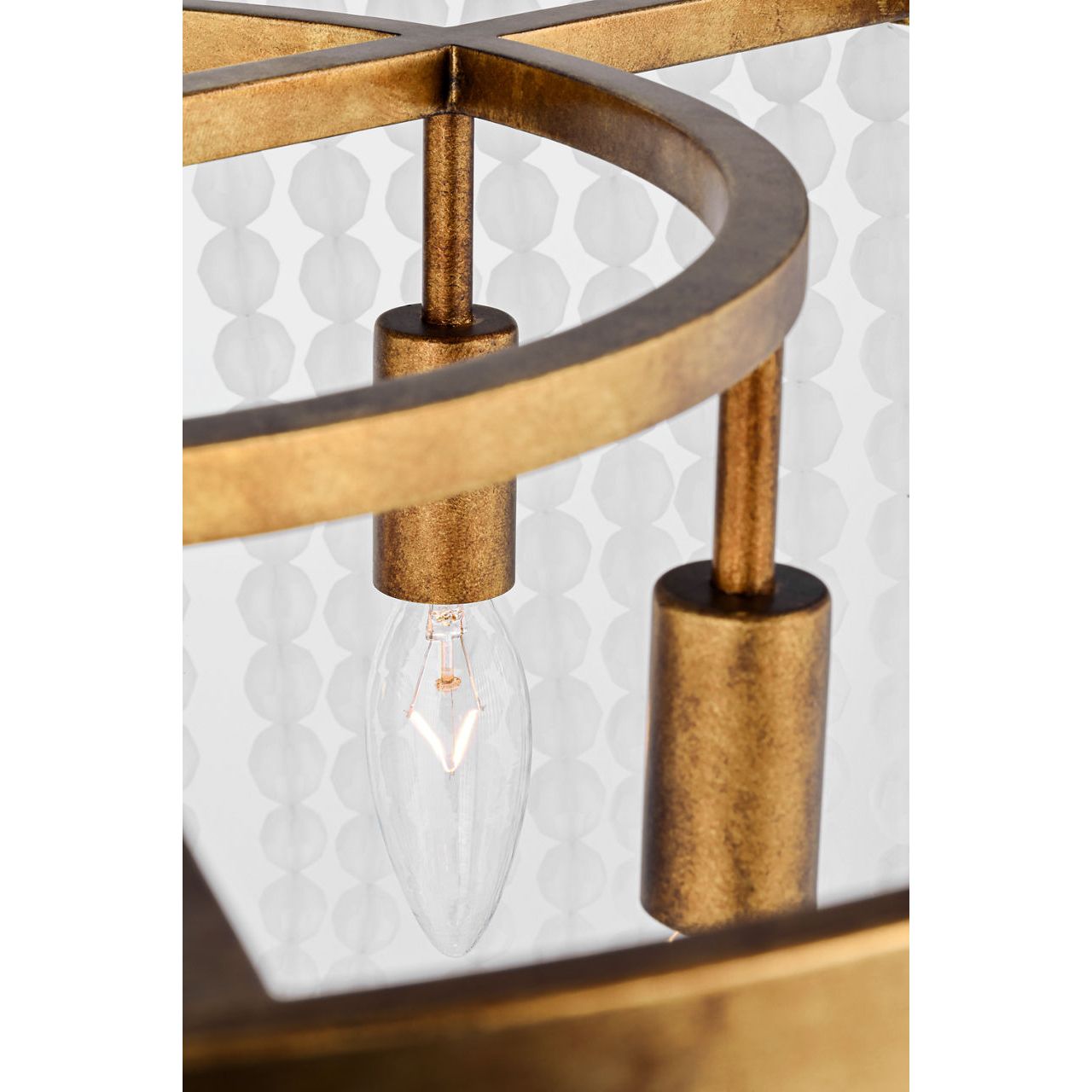 Confort visuel Studio Collection LXC1146VGD Bellecour Suspendu en dorure vintage