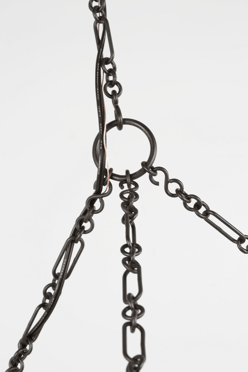 Visual Comfort Studio Collection LXC1186AI Lenoir Chandelier in Aged Iron
