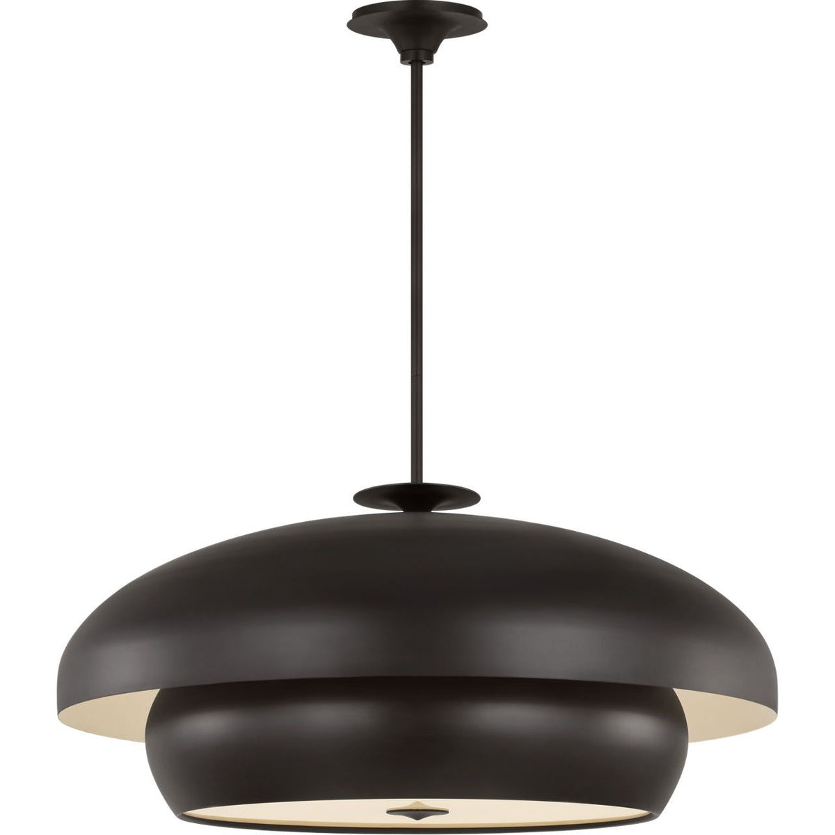 Visual Comfort Studio Collection LXC11910AI Solene Pendant in Aged Iron