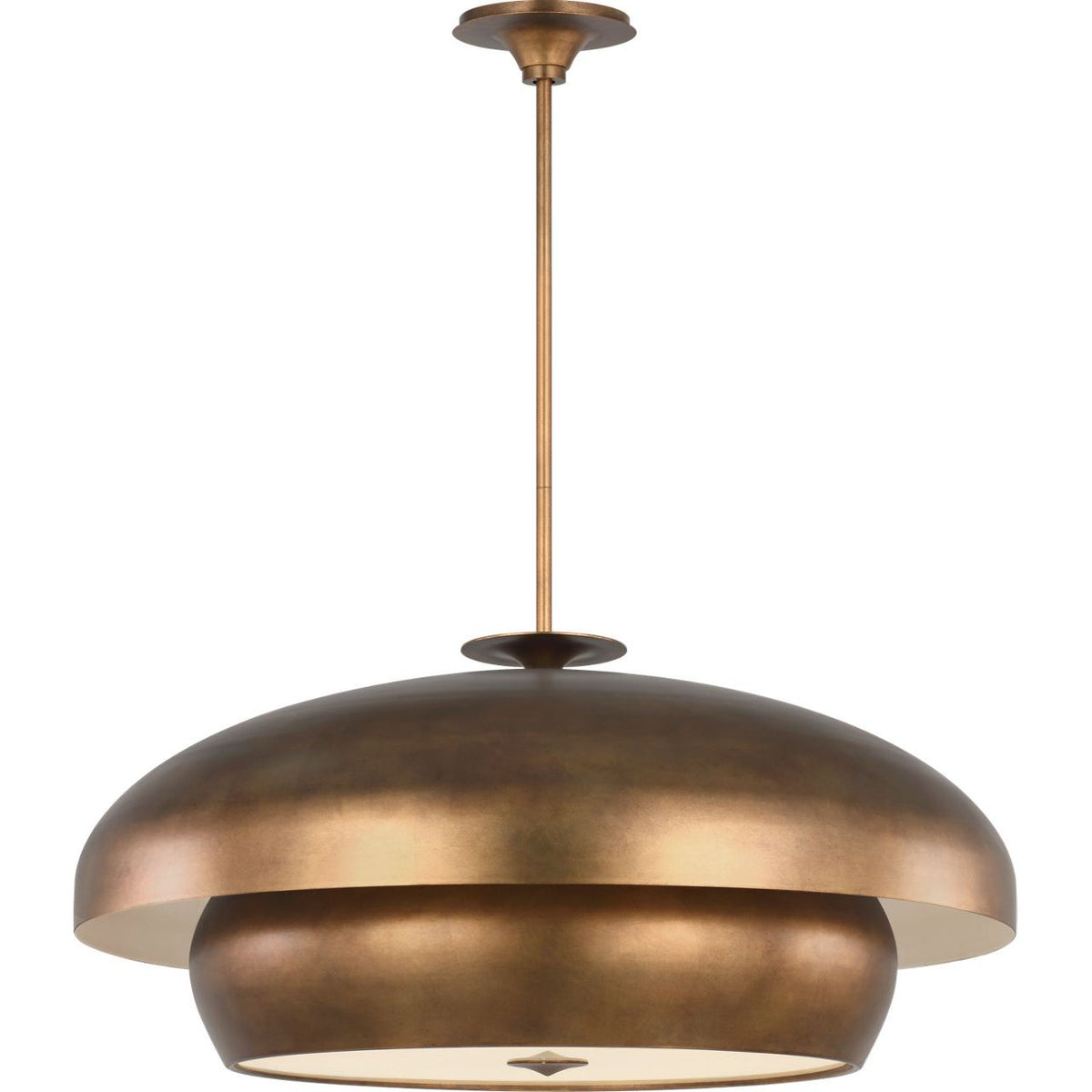 Visual Comfort Studio Collection LXC11910VGD Solene Pendant in Vintage Gild