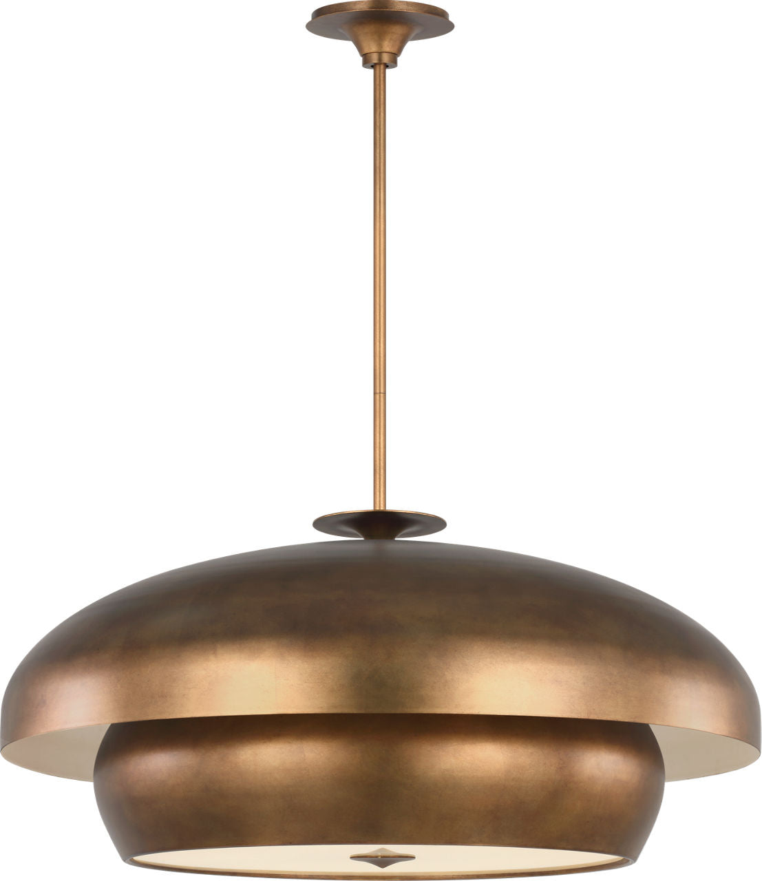 Visual Comfort Studio Collection LXC11910VGD Solene Pendant in Vintage Gild