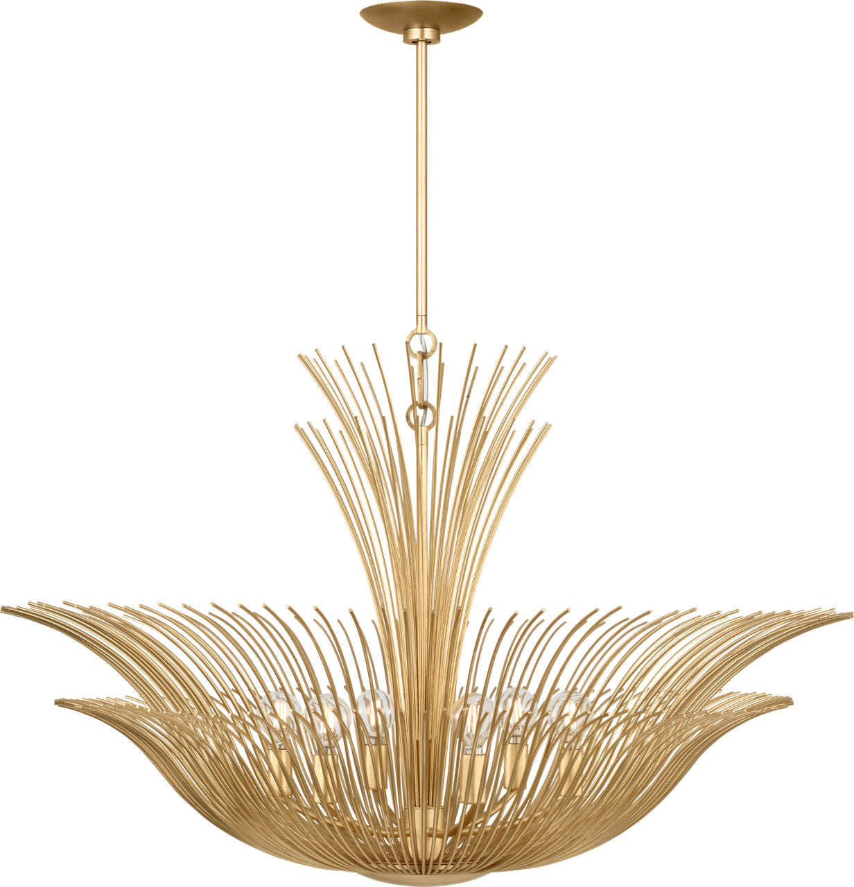 Visual Comfort Studio Collection LXC1206GD Dorelle Chandelier in Gild