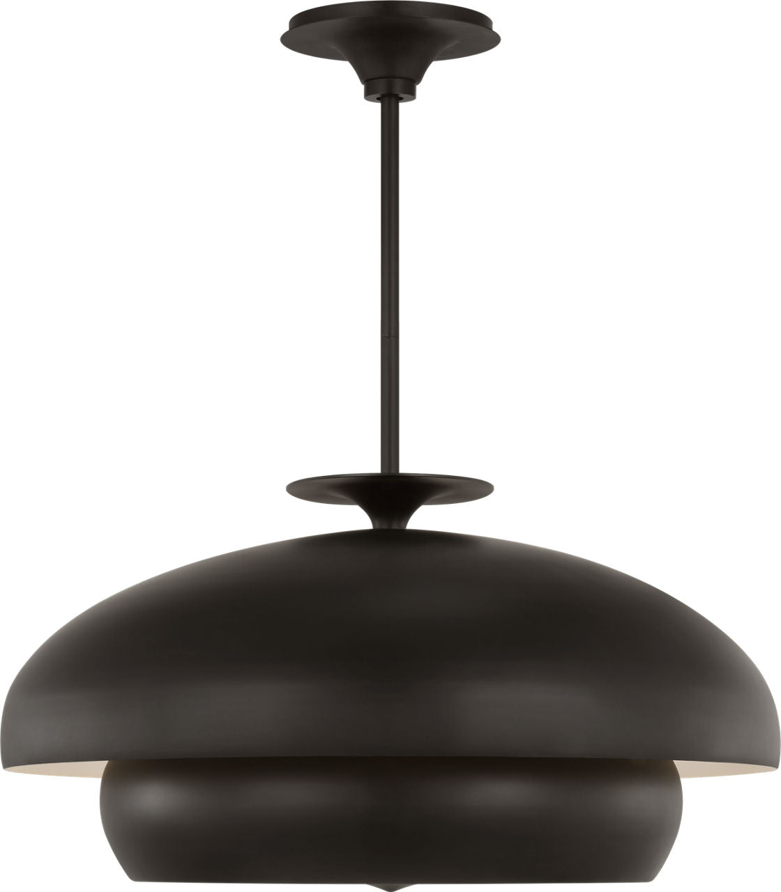 Visual Comfort Studio Collection LXC1208AI Solene Pendant in Aged Iron