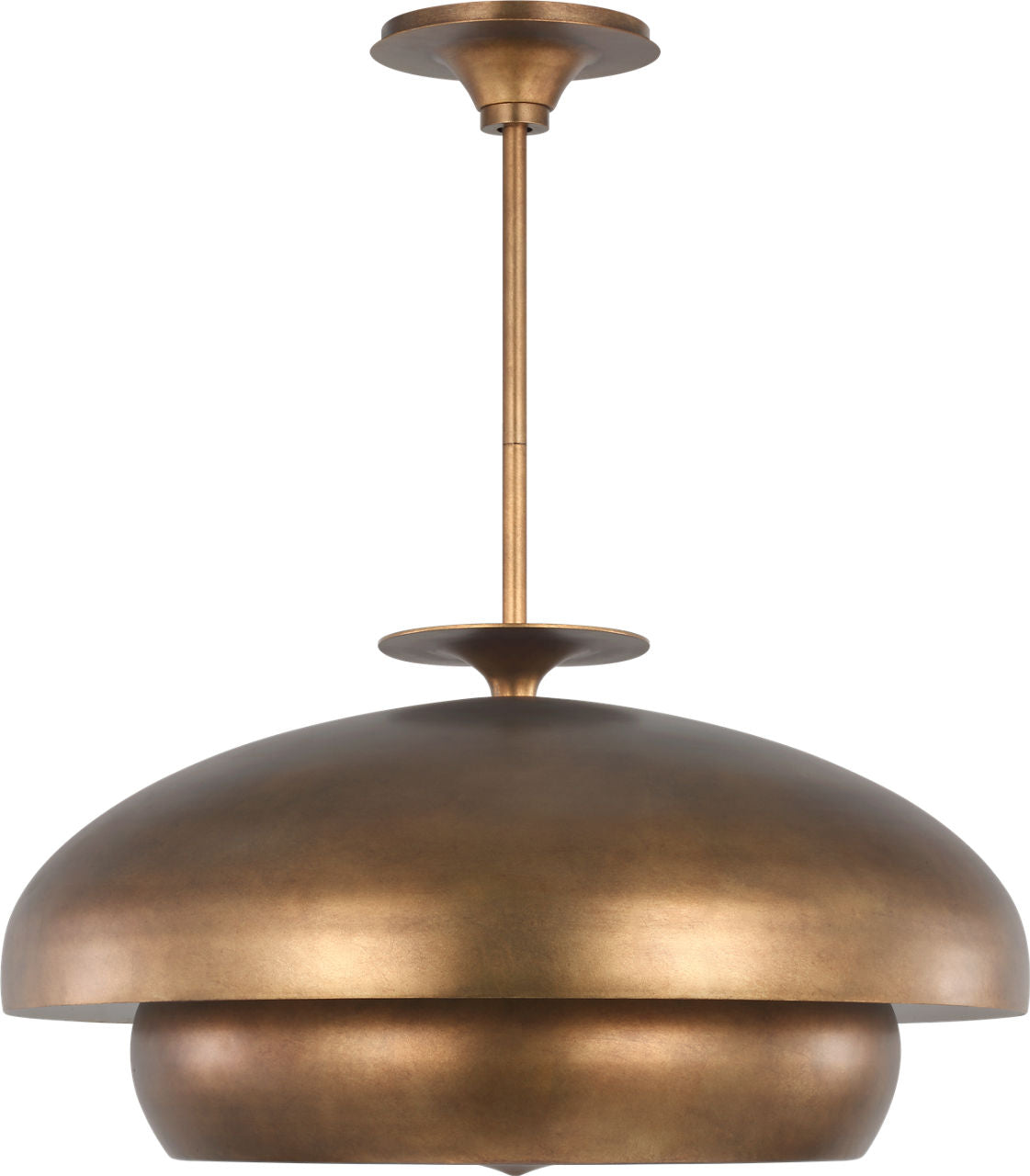 Visual Comfort Studio Collection LXC1208VGD Solene Pendant in Vintage Gild