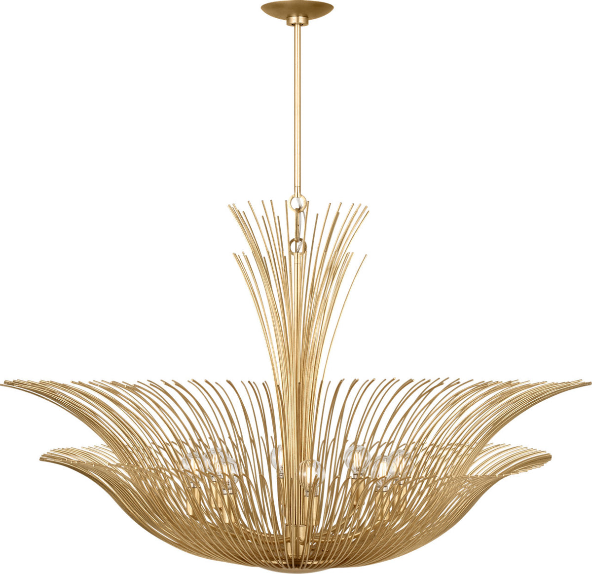 Visual Comfort Studio Collection LXC1218GD Dorelle Chandelier in Gild