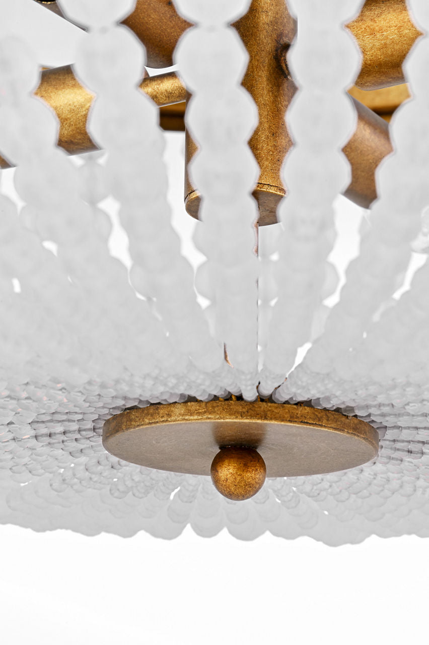 Visual Comfort Studio Collection LXF1014VGD Bellecour Flush Mount in Vintage Gild