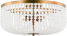 Visual Comfort Studio Collection LXF1014VGD Bellecour Flush Mount in Vintage Gild