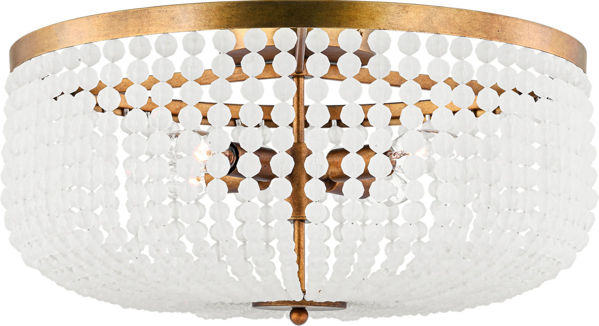 Visual Comfort Studio Collection LXF1014VGD Bellecour Flush Mount in Vintage Gild