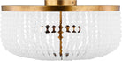 Visual Comfort Studio Collection LXF1014VGD Bellecour Flush Mount in Vintage Gild