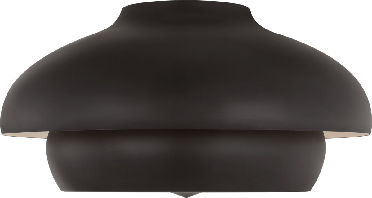Visual Comfort Studio Collection LXF1031AI Solene Flush Mount in Aged Iron