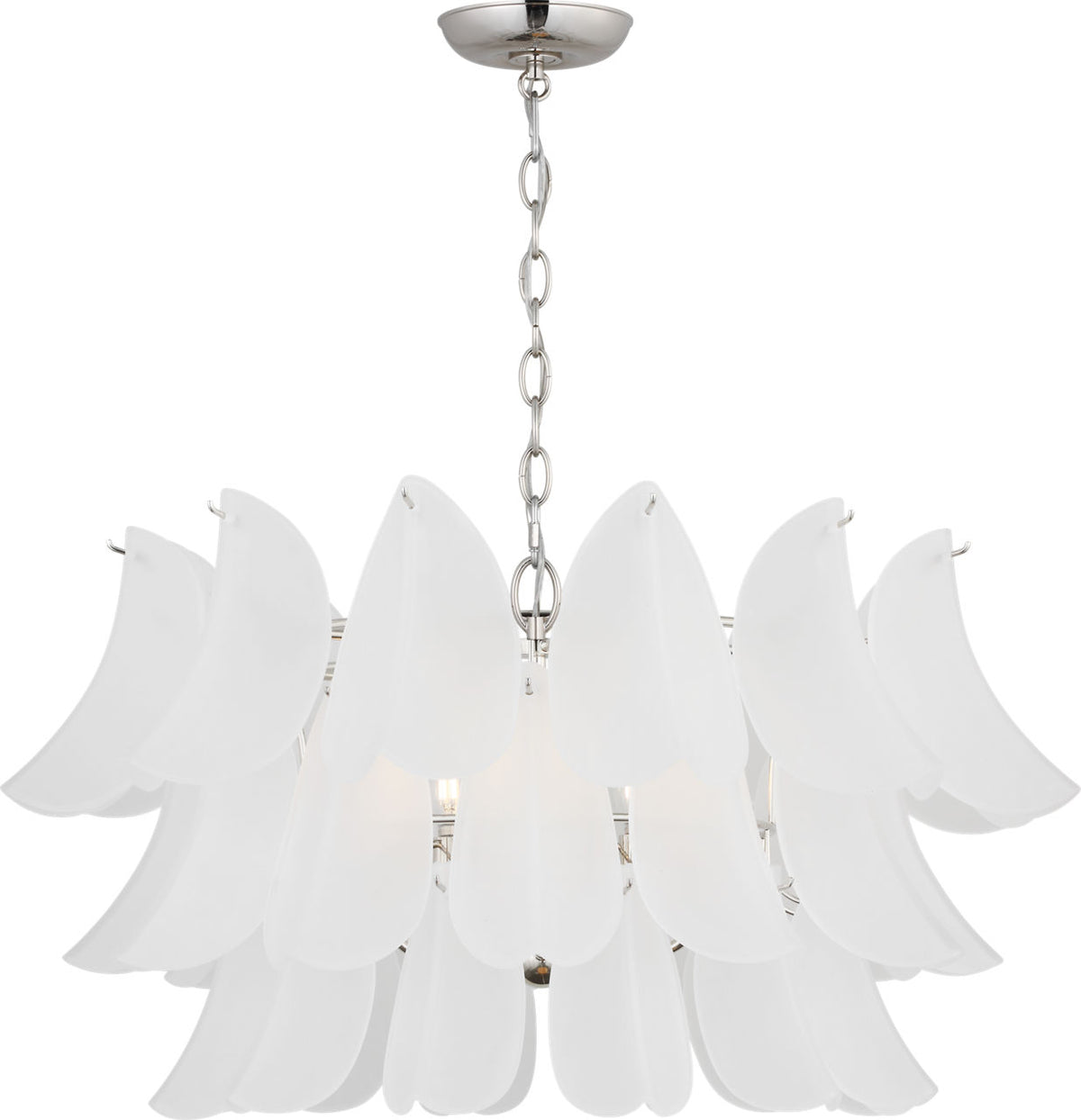 Visual Comfort Studio Collection CC1825PN Chloe Chandelier in Polished Nickel