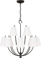 Collection Studio Visual Comfort CC18312AI Marina Suspendu en fer vieilli
