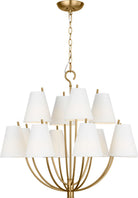 Collection Studio Visual Comfort CC18312BBS Marina Suspendu en laiton bruni